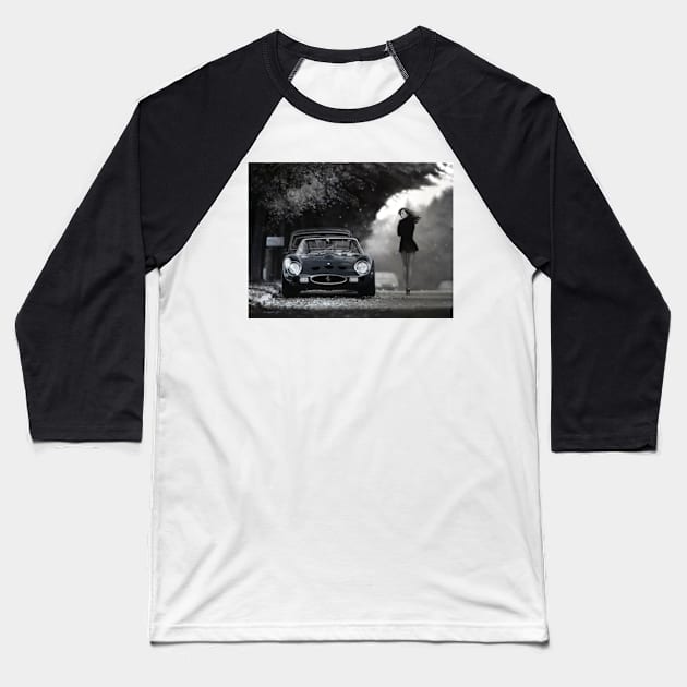 Miss Ferrari. 250 GTO Baseball T-Shirt by oleynik